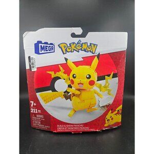 Mega Pokémon Build & Show Pikachu 211-Piece Building Toy For Ages 7+